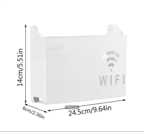حامل أنيق لجهاز توجيه Wi-Fi مصمم للتثبيت على الحائ...