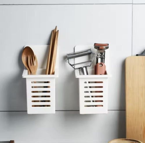 سلة تخزين جدارية صغيرة مثالية لتنظيم مستلزمات الحم...
