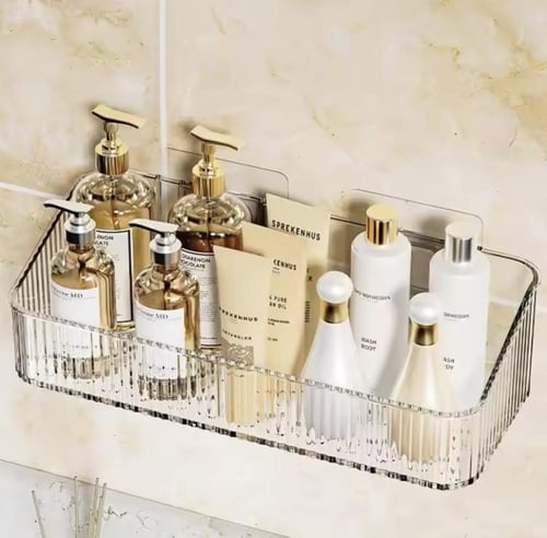 رف أكريليك شفاف فاخر، مصمم ليوفر لك مساحة تخزين مث...