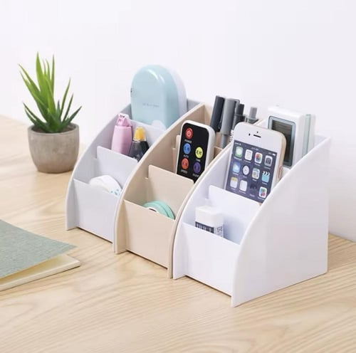 منظم مكتب متعدد الأقسام مصمم للحفاظ على العناصر ال...