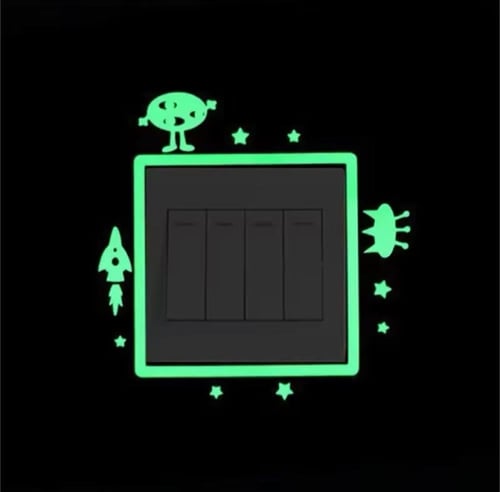 ملصقات حائطية رائعة تتوهج في الظلام مصممة لتزيين م...