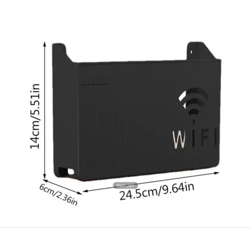 حامل أنيق لجهاز توجيه Wi-Fi مصمم للتثبيت على الحائ...