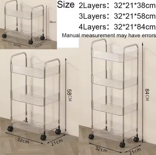 مجموعة من عربات التخزين المتحركة متعددة المستويات....