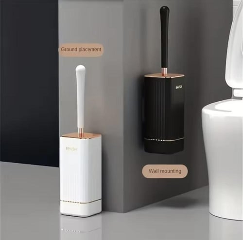 مجموعة من فرش المرحاض مع حاملات. تتميز بتصميم أنيق...