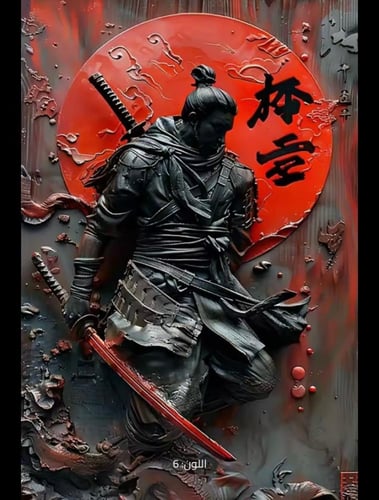 لوحة فنية جدارية تتميز بنقوش ثلاثية الأبعاد دقيقة...