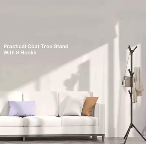 علّاقة معاطف عملية. تتميز بتسعة خطافات لتعليق الأغ...