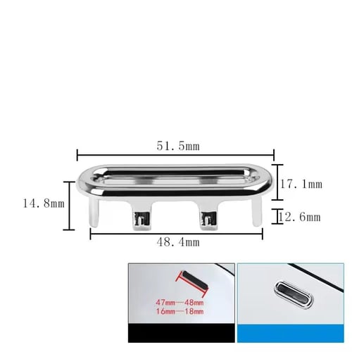 مجموعة من أربعة أغطية كروم لفتحات الأحواض. صُممت ل...