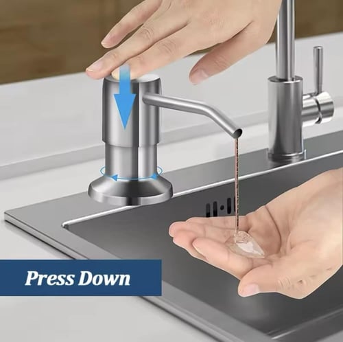 موزع صابون متعدد الاستخدامات متوفر باللون الأسود ا...