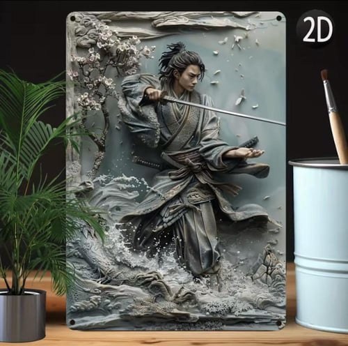 لوحة فنية جدارية تتميز بنقوش ثلاثية الأبعاد دقيقة...