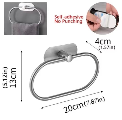 حلقة مناشف عصرية وأنيقة، مصممة خصيصًا للحمامات. تت...