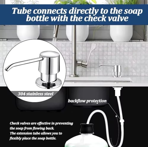 موزع صابون متعدد الاستخدامات متوفر باللون الأسود ا...