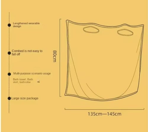 منشفة حمام فائقة الامتصاص وناعمة، مثالية للتجفيف ب...