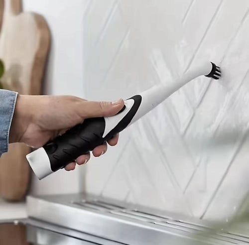 مجموعة فرش تنظيف تعمل بالبطارية تتضمن رؤوس فرشاة م...