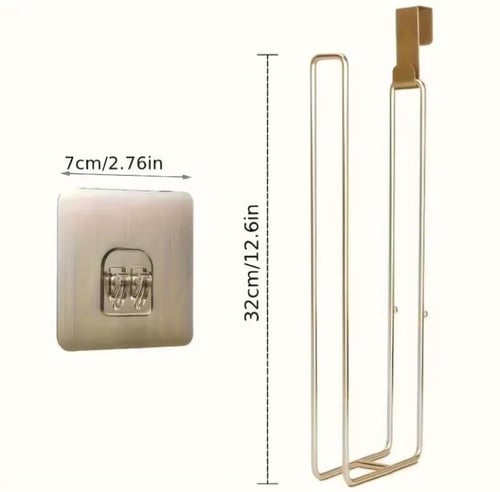 حامل ورق تواليت مصمم لتخزين عدة لفات. يتميز بتصميم...