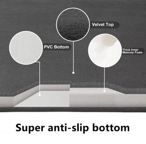 سجادة حمام مريحة وعملية، مصممة لامتصاص الماء بشكل...