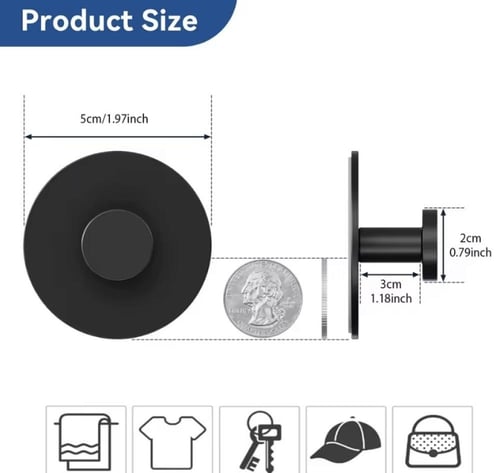 مجموعة عصرية من الخطافات الجدارية بتصميم أنيق وبسي...