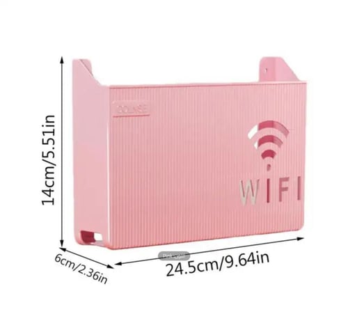 حامل أنيق لجهاز توجيه Wi-Fi مصمم للتثبيت على الحائ...