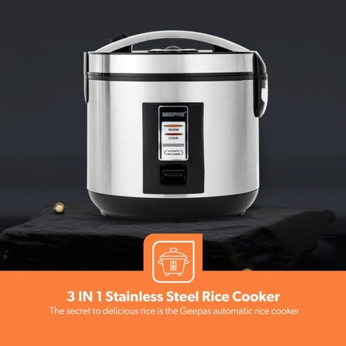 جيباس طباخ أرز ستانلس ستيل - 1.8 ليتر - 700 واط -...