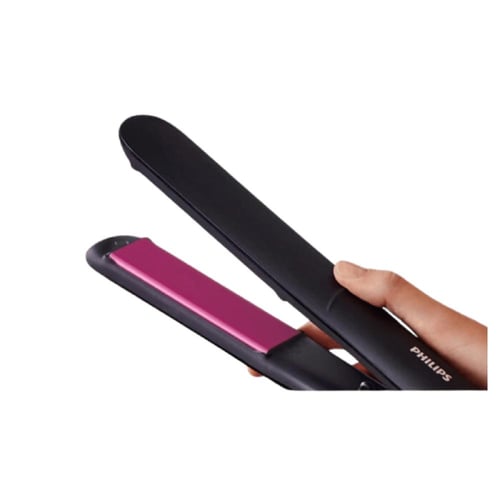 فيليبس جهاز تمليس الشعر من السيراميك - أسود ووردي...