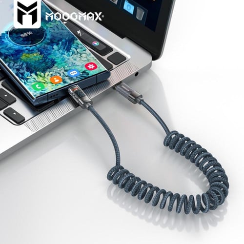 موج ماكس كابل قماش - تايب سي الى تايب سي - 60 واط...