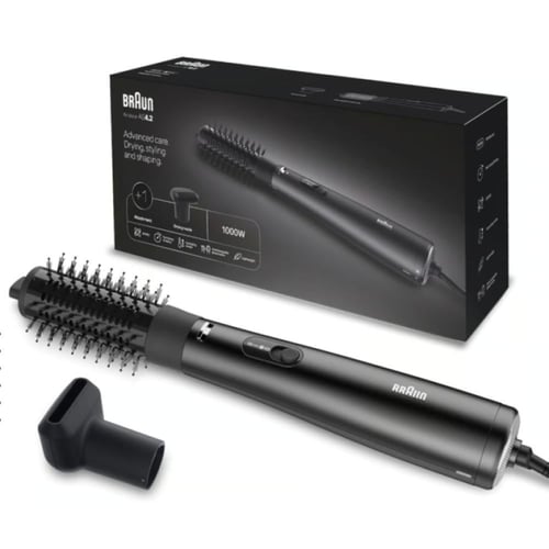 براون مصفف شعر 2 في 1 - 1000 واط - أسود - AS420