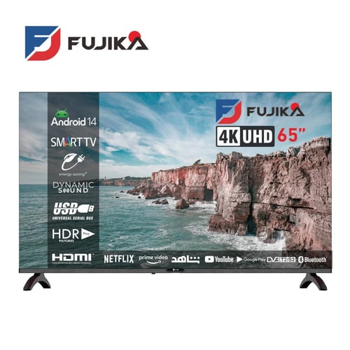 فوجيكا شاشة تلفزيون سمارت 65 بوصة - 4K UHD - نظام...