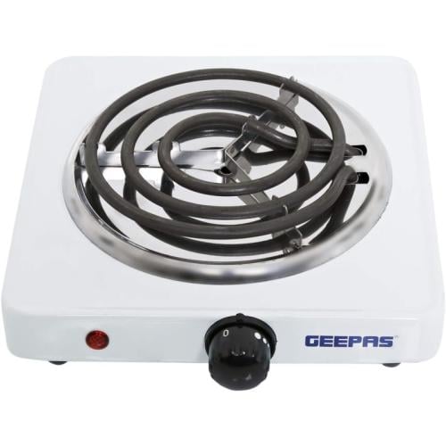 جيباس موقد كهربائي بشعلة واحدة - 1000 واط - أبيض -...