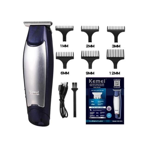 كيمي ماكينة قص الشعر الرجالية - 6 رؤوس - فضي و أزر...