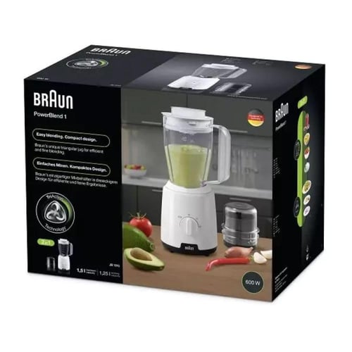 براون خلاط باوربلند 600 واط - 1.5 ليتر - أبيض - BR...