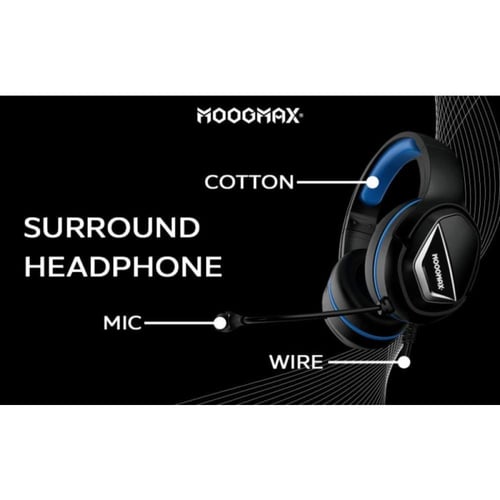 موج ماكس سماعات أذن سلكية للغيمنغ - أزرق - MX-EP58