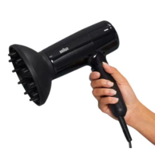 براون مجفف شعر بإعدادات متعددة للهواء والحرارة - 2...