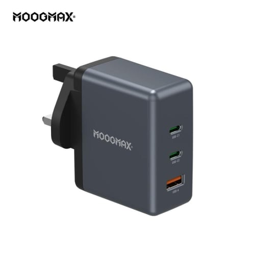 موج ماكس شاحن 3 في 1 - 3 منافذ - 100 واط - أسود -...