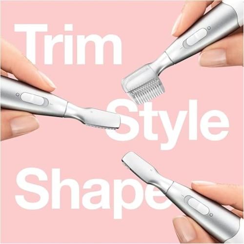 براون ماكينة تشذيب حواجب - أبيض - FG 1106