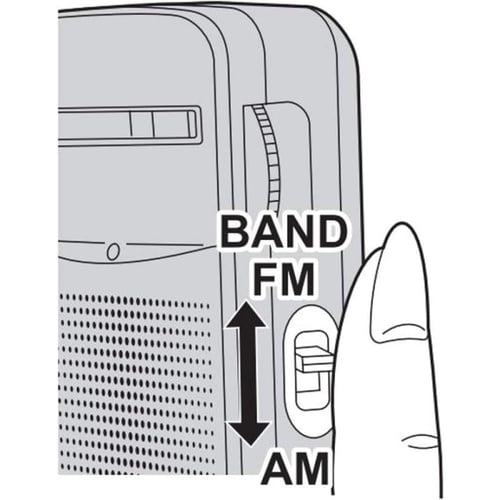 باناسونيك راديو المحمول للجيب - فضي - RF-P50