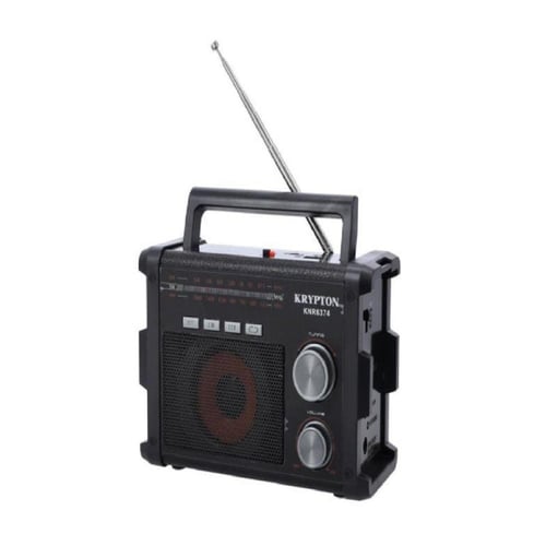 كريبتون راديو محمول متعدد الوظائف قابل لإعادة الشح...