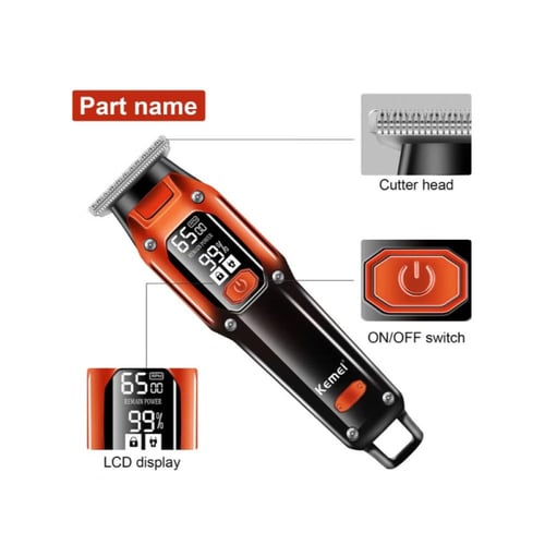 كيمي ماكينة قص الشعر الاحترافية للرجال مع شاشة LED...