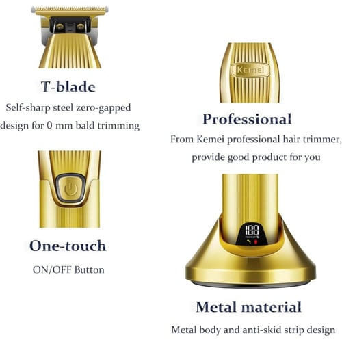 ماكينة حلاقة شعر كيمي اللاسلكية مع قاعدة شحن للرجا...