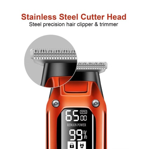 كيمي ماكينة قص الشعر الاحترافية للرجال مع شاشة LED...