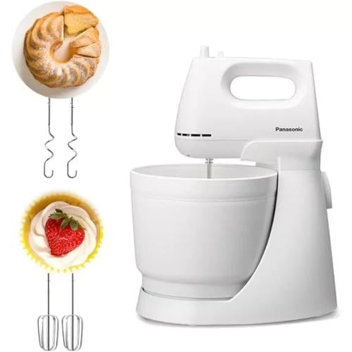 باناسونيك خلاط يدوي مع مضرب بيض وخطاف عجين 5 سرعات...