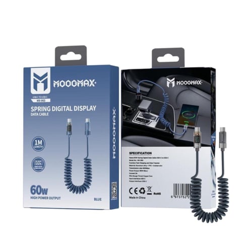 موج ماكس كابل قماش - تايب سي الى تايب سي - 60 واط...