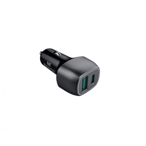 موج ماكس شاحن سيارة - منفذين - 48 واط - أسود - MX1...