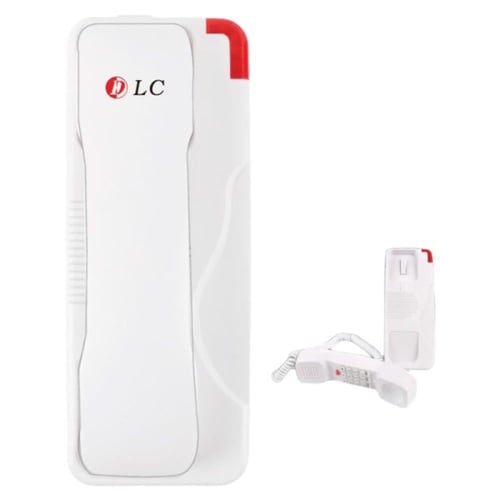 دي إل سي هاتف أرضي سلكي علاقي - أبيض - DLC.39098