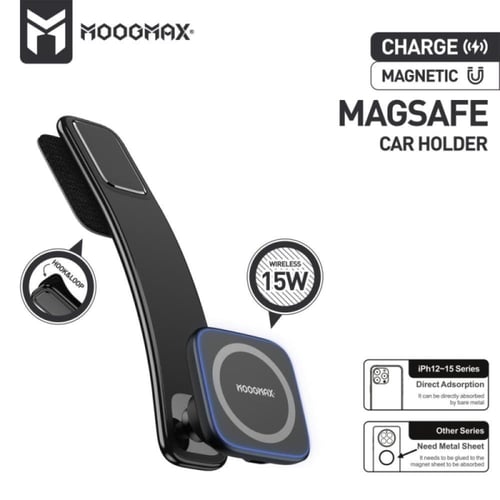 موج ماكس حامل وشاحن موبايل مغناطيسي يدعم MagSafe -...