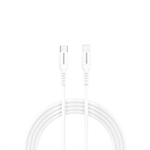 موج ماكس كابل ر ان معتمد من ابل - 1 متر - أبيض