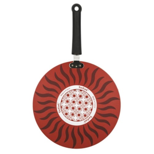 تيفال مقلاة تمبو فليم مسطح - 30 سم - أحمر وأسود -...