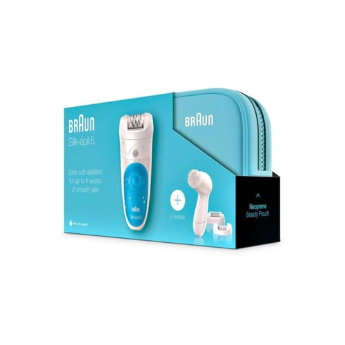 بروان ماكينة إزالة الشعر للنساء - أبيض وأزرق - 554...