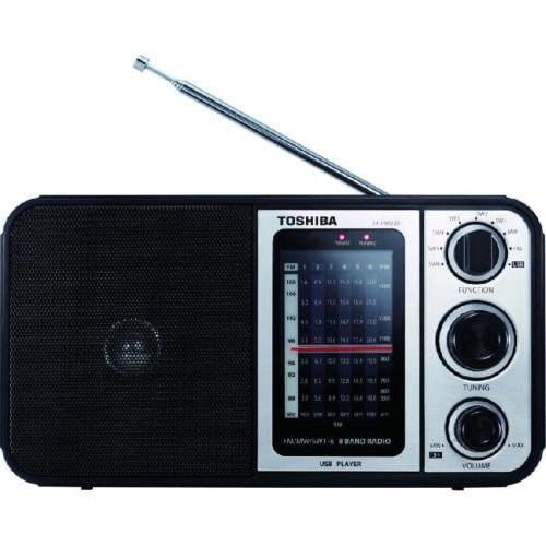 توشيبا راديو - أسود وفضي - TY-HRU30