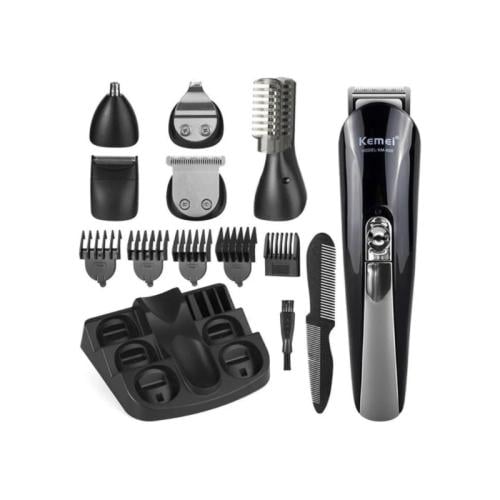 طقم ماكينة حلاقة كيمي 11 في 1 شفرات ستانلس - الإصد...