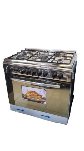 فرن ارنداس 55*80 سم 5 عيون غاز ستيل