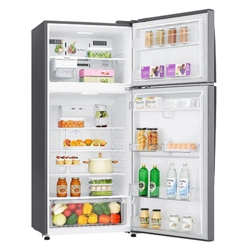 ثلاجة LG بابين 15.4 قدم فضي LT17CBBSIN